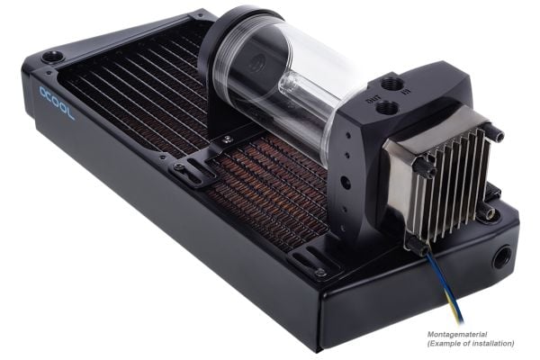 Alphacool 24740, Asennussarja, Ruostumaton teräs, Musta, 2 kpl, 46 g