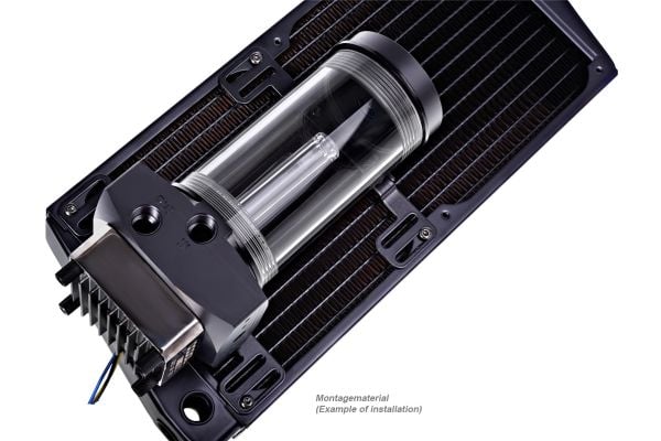 Alphacool 24740, Asennussarja, Ruostumaton teräs, Musta, 2 kpl, 46 g