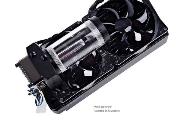Alphacool 24740, Asennussarja, Ruostumaton teräs, Musta, 2 kpl, 46 g