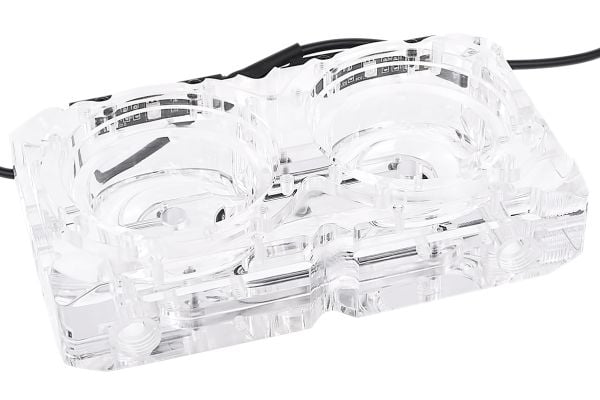 Alphacool 13312, Pumpetopp, Akryl, Aluminium, Gjennomsiktig, 1/4", 164 mm, 84 mm