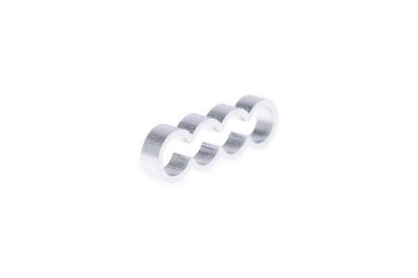 Alphacool 24776, Universell, Kabelhåndteringssett, Aluminium, Sølv, 19 mm, 5,5 mm