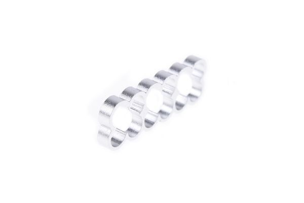 Alphacool 24772, Universell, Kabelhåndteringssett, Aluminium, Sølv, 28 mm, 9,5 mm