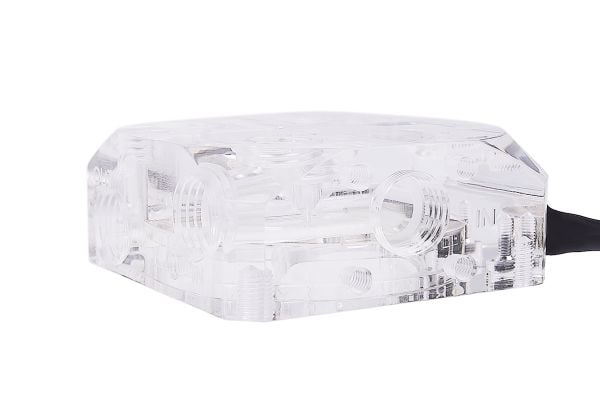 Alphacool 13317, Pumpetopp, Akryl, Aluminium, Gjennomsiktig, 1/4", 62 mm, 62 mm