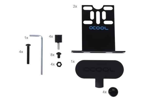 Alphacool 13317, Pumpetopp, Akryl, Aluminium, Gjennomsiktig, 1/4", 62 mm, 62 mm