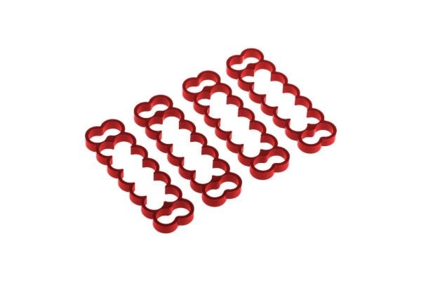 Alphacool 24782, Universal, Kabelhanterings kit, Gjuten aluminium, Röd, 32,5 mm, 9,7 mm