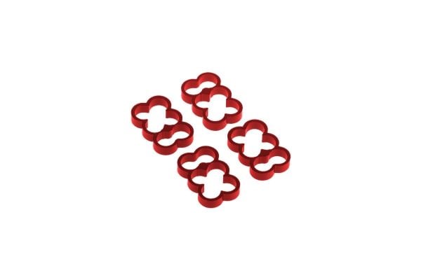 Alphacool 24779, Universal, Kabelhanterings kit, Gjuten aluminium, Röd, 14,5 mm, 9,5 mm