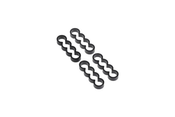 Alphacool 24767, Universal, Kabelhåndteringssett, Aluminium, Svart, 19 mm, 5,5 mm