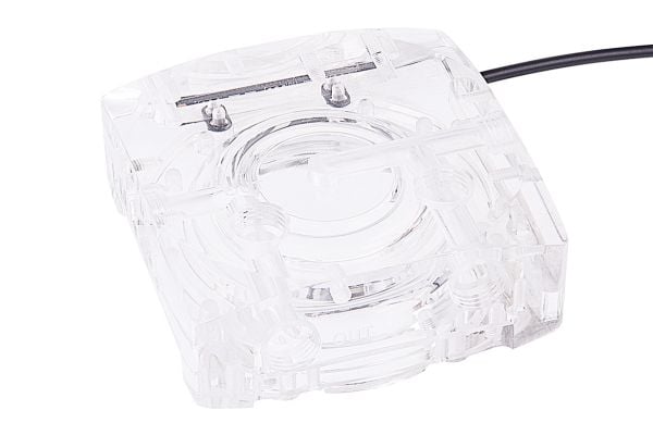 Alphacool 13318, Överdel till pump, Akryl, Gjuten aluminium, Transparent, 1/4", 86 mm, 86 mm