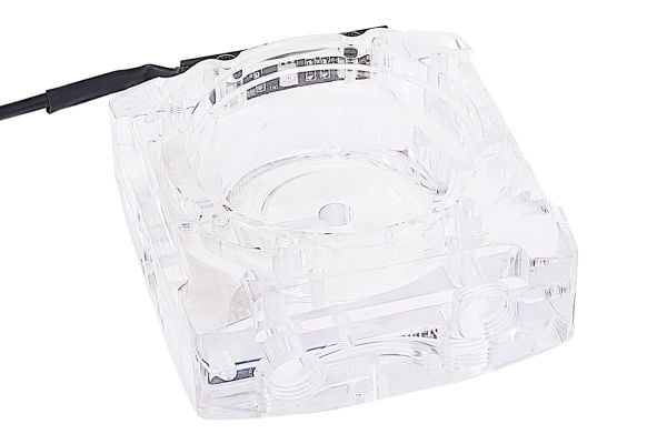 Alphacool 13318, Pumpetopp, Akryl, Aluminium, Gjennomsiktig, 1/4", 86 mm, 86 mm