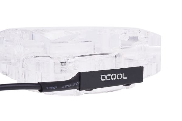 Alphacool 13318, Pumpetopp, Akryl, Aluminium, Gjennomsiktig, 1/4", 86 mm, 86 mm