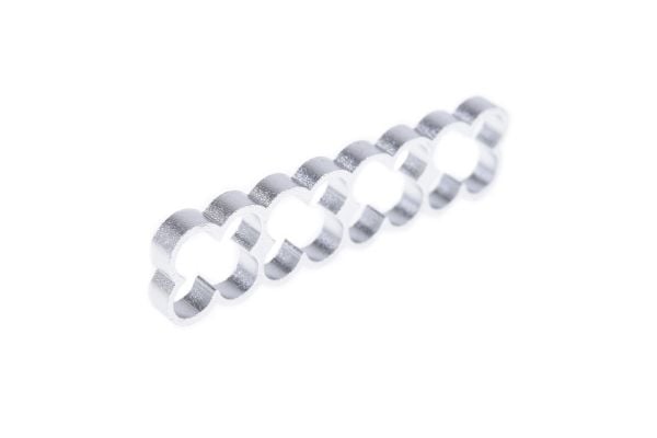 Alphacool 24774, Universell, Kabelhåndteringssett, Aluminium, Sølv, 37,1 mm, 9,5 mm