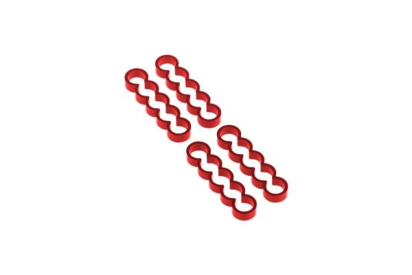 Alphacool 24786, Universal, Kabelhanterings kit, Gjuten aluminium, Röd, 23,4 mm, 5,7 mm