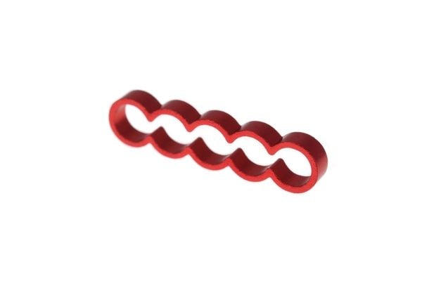 Alphacool 24786, Universell, Kabelhåndteringssett, Aluminium, Rød, 23,4 mm, 5,7 mm