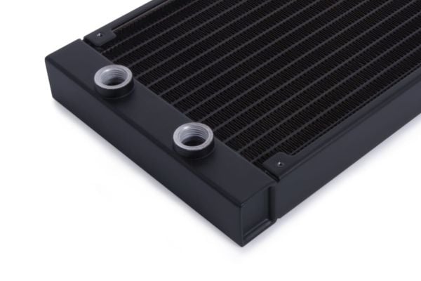 Alphacool 14433, Radiator, Aluminium, Sort, 1/4", 2 stang, 140 mm