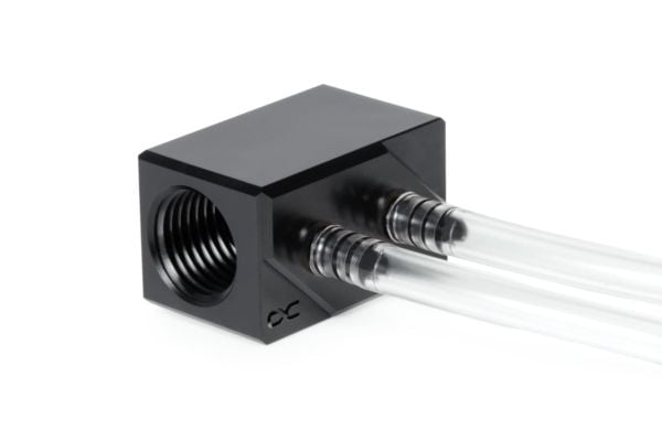 Alphacool 13041, Hose distributor, Acetal, Sort, 1/4", 60 °C, 0,8 stang