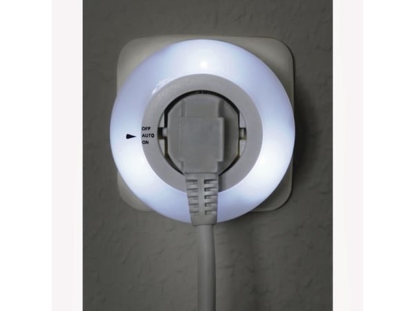 Hama Circle, Pluggbart nattlys, Hvit, Hvit, Universell, IP20, LED