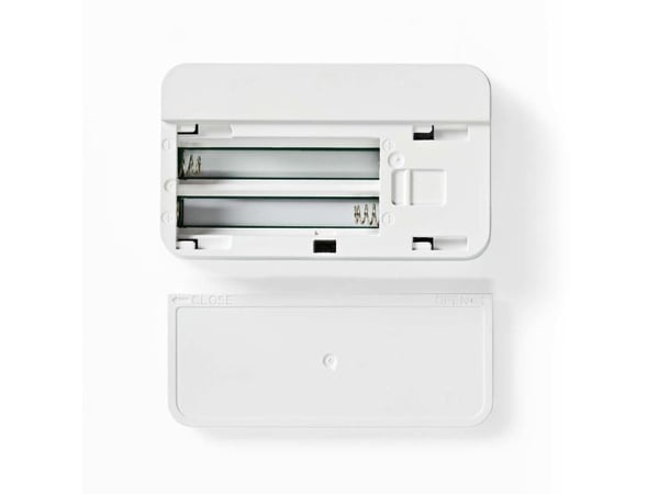Nedis SmartLife - Temperatur- og fuktighetssensor - trådløs - ZigBee 3.0 - 2405 - 2480 Mhz - hvit