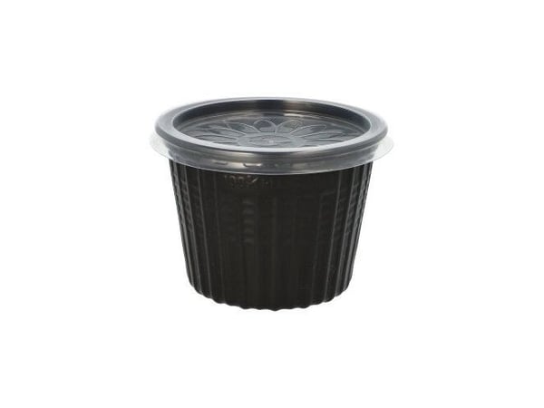 Papstar 25 Mehrweg-Suppenbecher 500 ml, Bolle, Rund, Polypropylen, Sort, Monokromatisk, 25 stykker