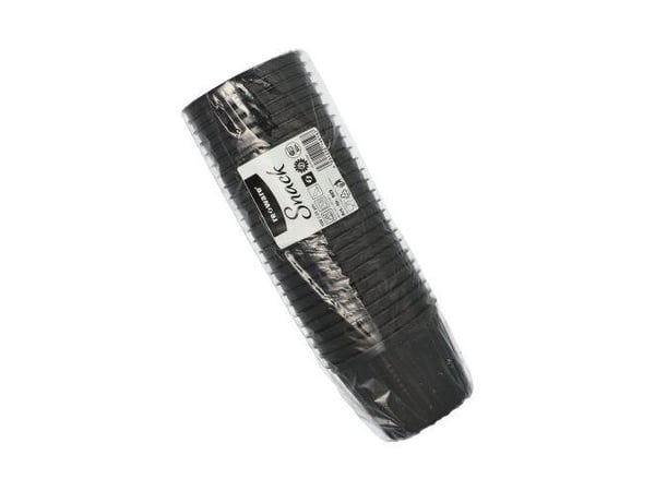 Papstar 25 Mehrweg-Suppenbecher 500 ml, Bolle, Rund, Polypropylen, Sort, Monokromatisk, 25 stykker
