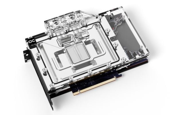 Alphacool 13426, Vannblokk + Bakplate, Akryl, Aluminium, Kromfarget, Kobber (Cu), Sort, Gjennomsiktig, 3-Pin JST, 1/4", Grafikkort