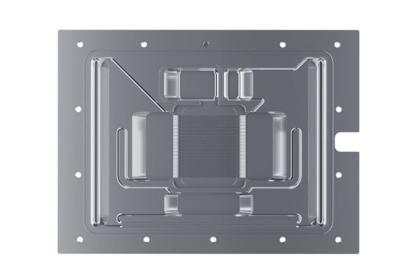 Alphacool 13426, Vannblokk + Bakplate, Akryl, Aluminium, Kromfarget, Kobber (Cu), Sort, Gjennomsiktig, 3-Pin JST, 1/4", Grafikkort