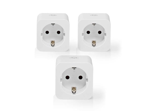 Nedis Smartlife Smart Plug - 3-Pack - WIFIP131FWT3 | WLAN| 3680 W | Type F (CEE 7/7)