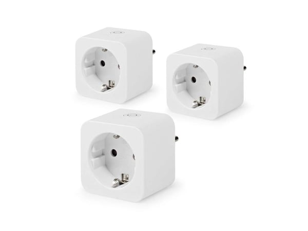 Nedis Smartlife Smart Plug - 3-Pack - WIFIP131FWT3 | WLAN| 3680 W | Type F (CEE 7/7)