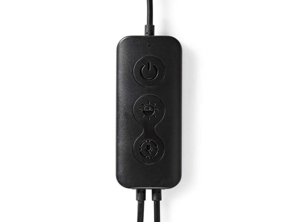 Nedis WIFILD20RGBW, Smartbordlampe, Wi-Fi, Aluminium, Sort, LED, Metall, Silikon, Kjølig hvit, Multi, Varm hvit