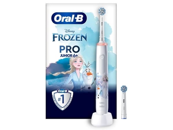Oral-B PRO 14876673, Lapsi, Pyörivä hammasharja, Päivittäinen käyttö, Kiillotus, Herkkä, Monivärinen, Valkoinen, 4 x 30 s, Pehmeä