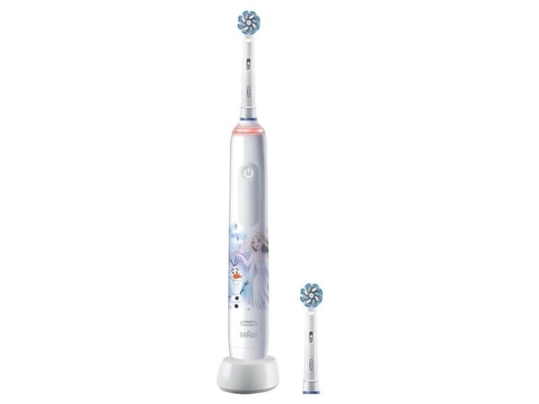Oral-B PRO 14876673, Barn, Roterende Tannbørste, Daglig stell, Polering, Sensitiv / Myk, Flerfarget, Hvit, 4 x 30 sec, Soft (myk)