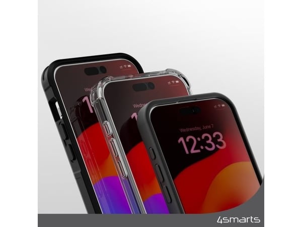 4smarts 540599, Apple, iPhone 15 Plus, Ripebestandig, Gjennomsiktig, 1 stykker