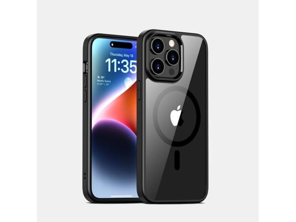 JT BERLIN Pankow Hybrid, Suojus, Apple, iPhone 15 Pro, 15,5 cm (6.1"), Musta