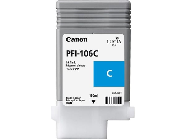 Canon PFI-106 Cyan-muste (351201602)