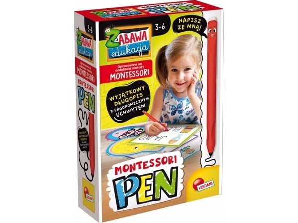 Lisciani Montessori-sett - skriverpenn med 32 tavler