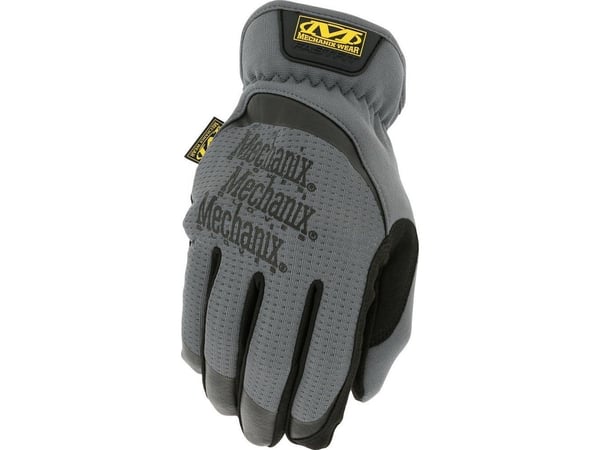Mechanix Wear Gloves Mechanix FastFit® XL str. GRÅ. Rynket mansjett, kunstskinn, TrekDry®