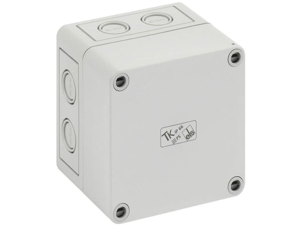Montagebox PS99-8 94 x 94 x 81 mm IP 66, grå RAL 7035