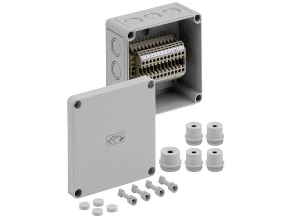Spelsberg RK 4/12-12x4q Kopplingsplintkapsling 130 x 130 x 75 plast grå
