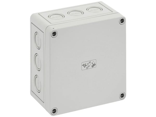 Montagebox TK PS 1313-7-m (B x H x D) 130 x 130 x 75 mm IP 66 - grå RAL 7035