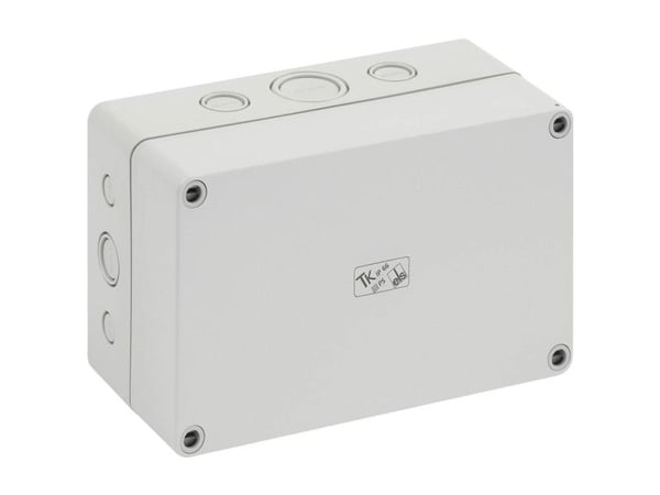 Kapsling TK PS 1811-8F-M, 180 x 110 x 84 mm, grå