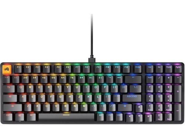 Glorious PC Gaming Race GMMK 2, 96%, Koblet med ledninger (ikke trådløs), USB, Mekanisk nøkkelbryter, RGB LED, Sort