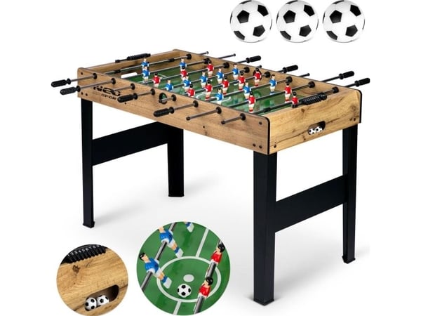 Neo-Sport bord til bordfotball, tre 118x61x79 cm (NS-805)