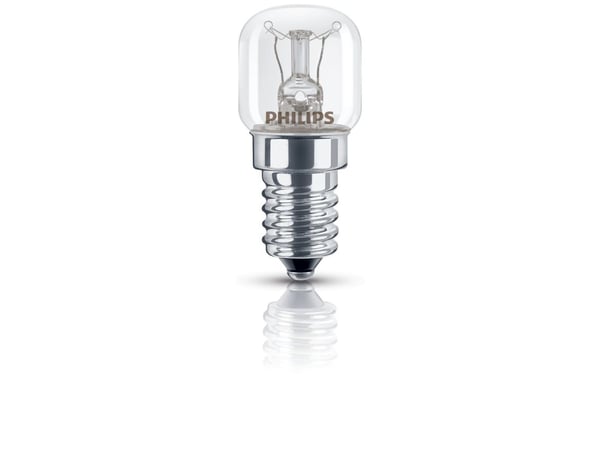 Philips Spesialfelt Glødepære til spesielle bruksområder, 15 W, E14, 1000 timer, 90 lm, Husholdning, Klar