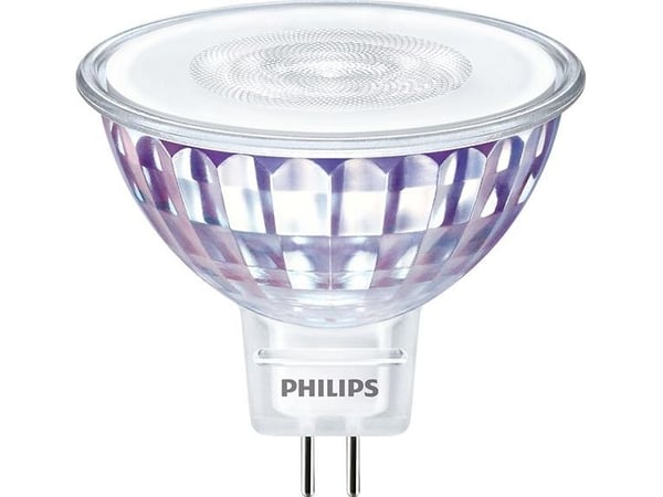 Philips - LED-spotlight - form: MR16 - GU5.3 - 7 W (motsvarande 50 W) - klass F - varmt vitt ljus - 2700 K