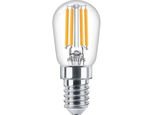 Philips Classic - LED-lyspære - form: S26 - E14 - 2.5 W (ekvivalent 25 W) - klasse F - varmt hvitt lys - 2700 K