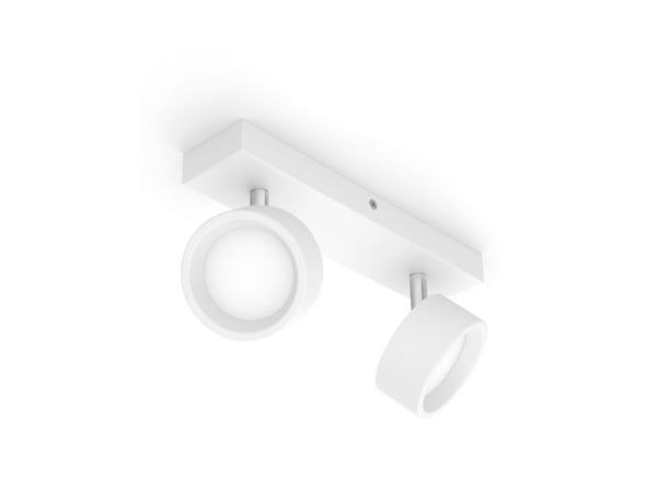 Philips Bracia-spotlys til tak/vegg, 2 stk., Overflateegnet, LED, 2700 K, 1100 lm, 220-240 V, Hvit