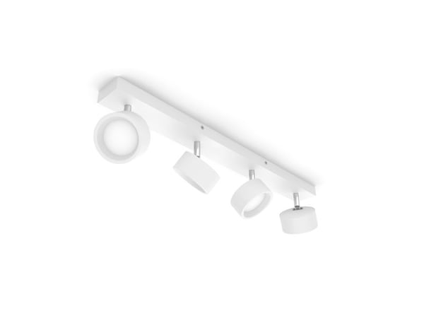 Philips Bracia-spotlys til tak/vegg, 4 stk., Innsunket spotlight, LED, 2700 K, 2200 lm, 220-240 V, Hvit