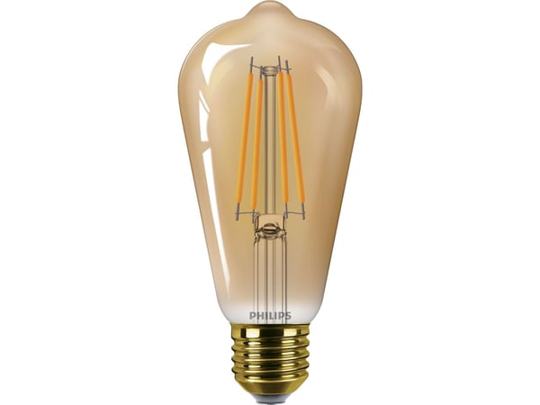 Philips Hehkulankalamppu, meripihkankeltainen 25W ST64 E27, 3,1 W, 25 W, E27, 250 lm, 15000 h, Flame