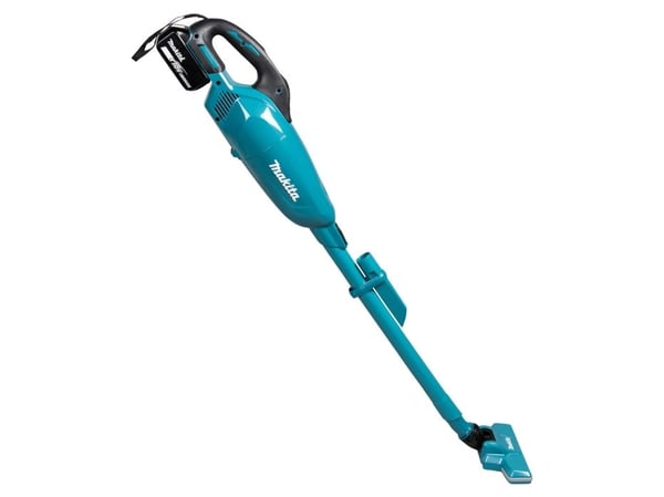 Makita DCL284FZB, 2-in-1 stick vacuum, Svart, Turkosblå, Rektangulär, Torr, 3 År, Mekanisk