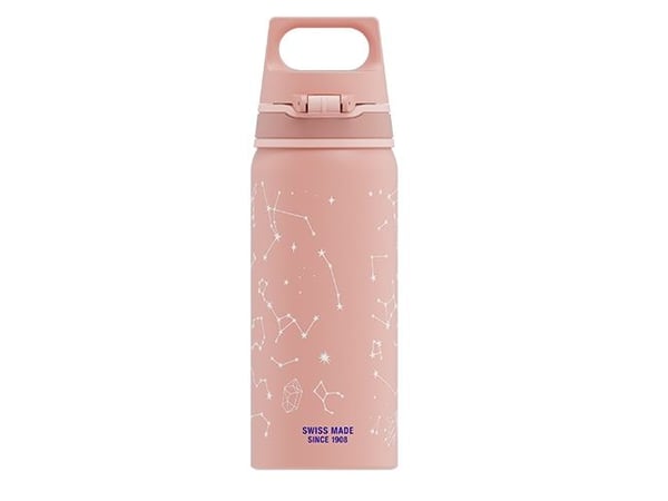 SIGG 6005.10, Daglig bruk, 600 ml, Flippkork, Aluminium, Blå, Rosa, Barn