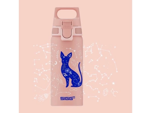 SIGG 6005.10, Daglig bruk, 600 ml, Flippkork, Aluminium, Blå, Rosa, Barn